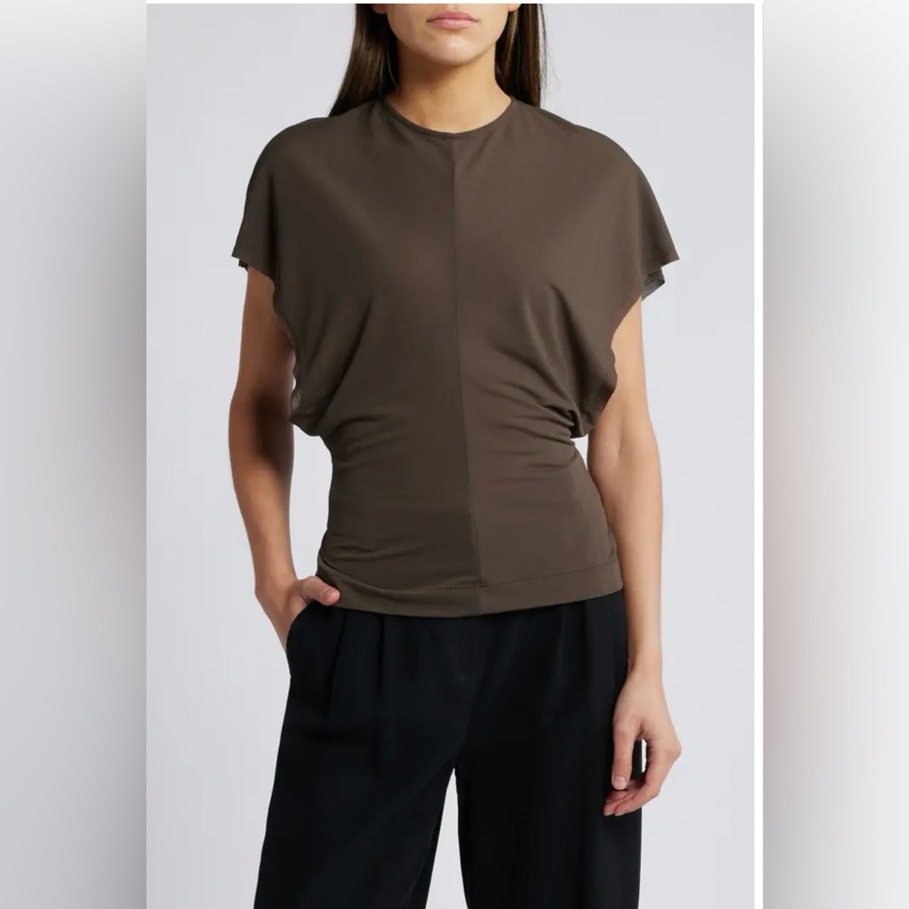 FAITHFUL THE BRAND Brita Dolman Sleeve 
Elegant chocolate Brown Women Top small